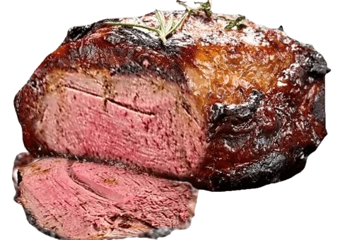 Ochsenbraten saftig durchwachsen vom Black Angus