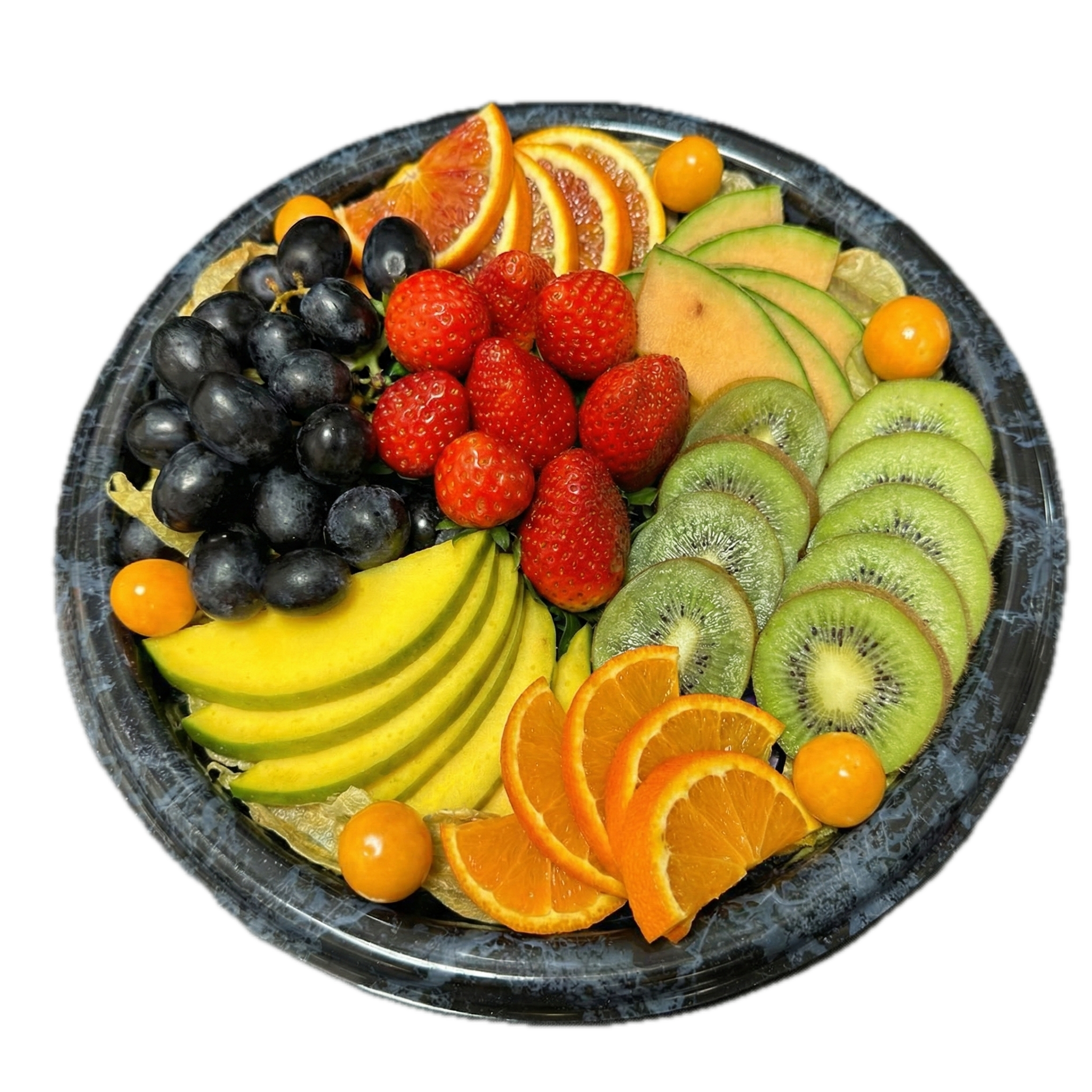 Frische Obstplatte der Saison