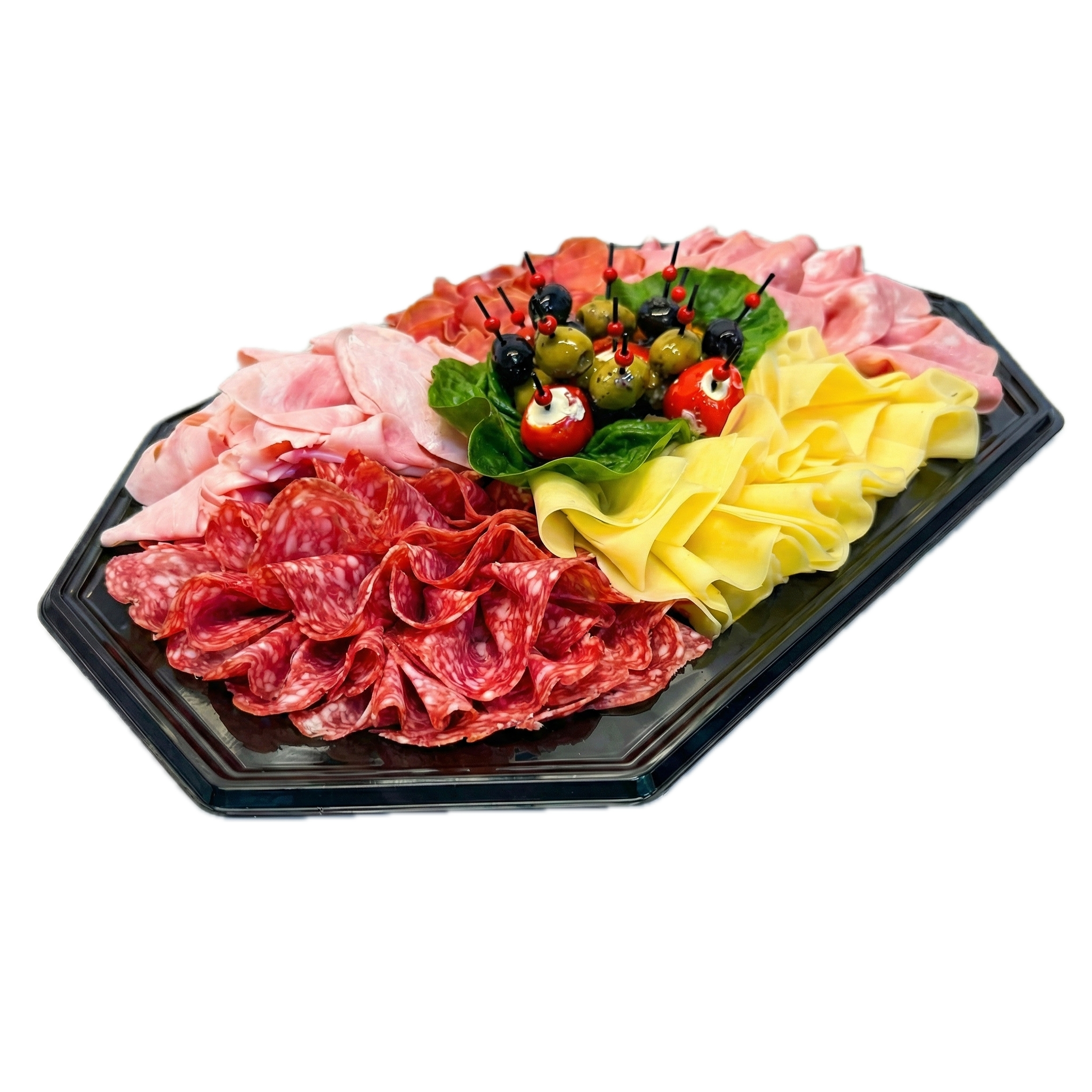 Mittelmeerplatte feiner mediterraner Aufschnitt