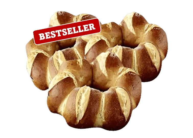 3 Laugenringe mit 18 Brötchen