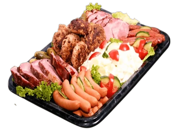 Berliner Braten-Platte mit Beilage